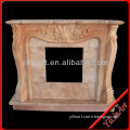 Elegent House Decoration Curved Marble Fireplace YL-B040